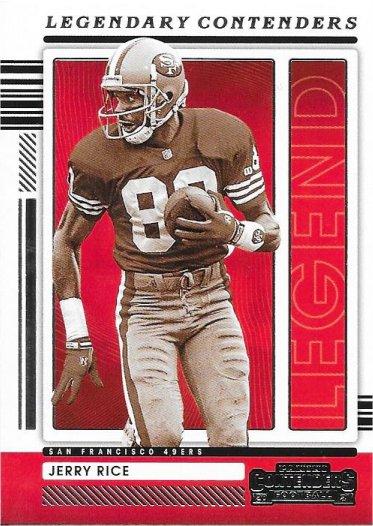 2021 Panini Contenders Legendary Contenders Jerry Rice  LGD-JRI San Francisco 49ers