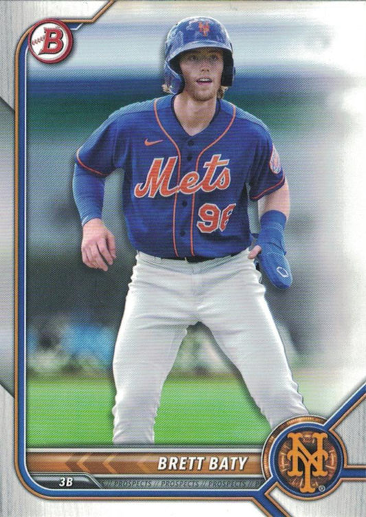 2022 Bowman Prospects Brett Baty BP-5 New York Mets