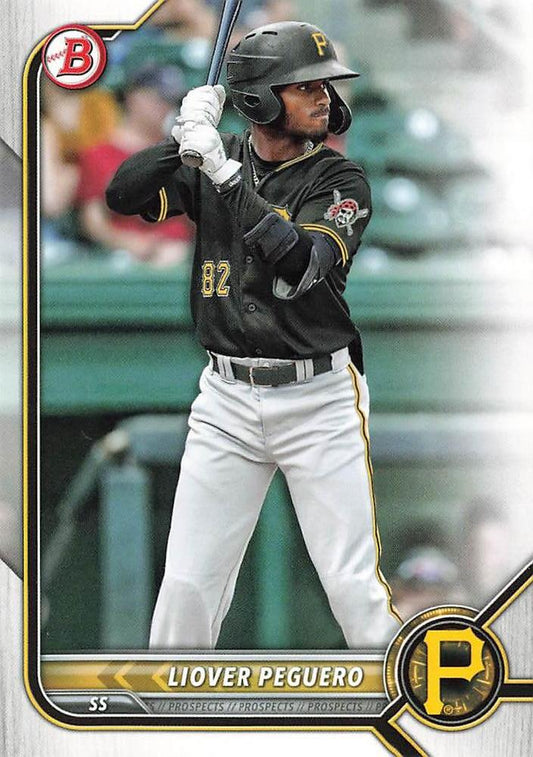 2022 Bowman Prospects Liover Peguero BP-34 Pittsburgh Pirates