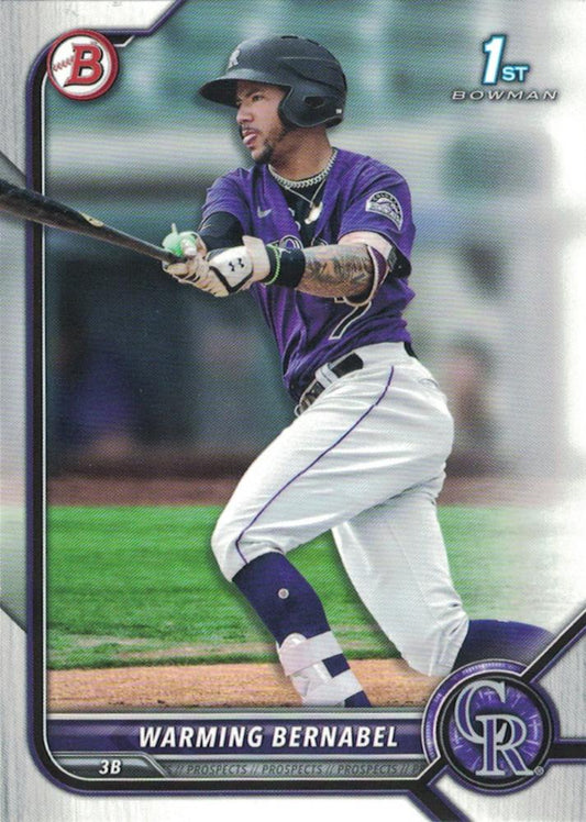 2022 Bowman Prospects 1st Bowman Warming Bernabel FBC BP-46 Colorado Rockies
