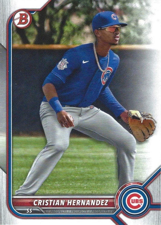 2022 Bowman Prospects Cristian Hernandez BP-66 Chicago Cubs