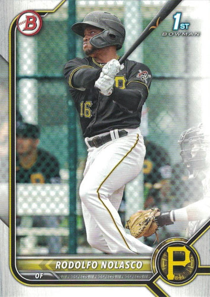 2022 Bowman Prospects 1st Bowman Rodolfo Nolasco FBC BP-69 Pittsburgh Pirates