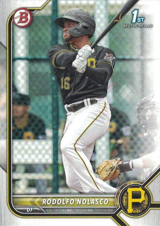 2022 Bowman Prospects 1st Bowman Rodolfo Nolasco FBC BP-69 Pittsburgh Pirates