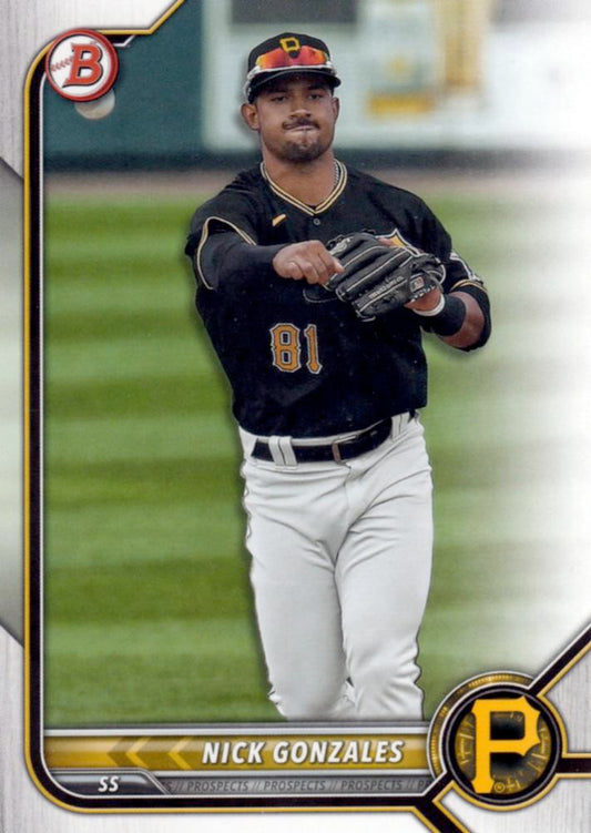 2022 Bowman Prospects Nick Gonzales BP-77 Pittsburgh Pirates