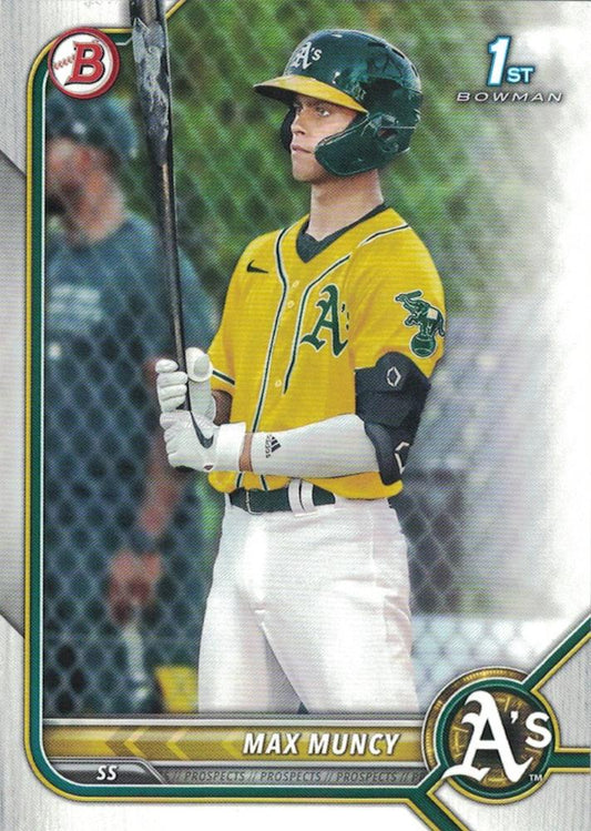 2022 Bowman Prospects 1st Bowman Max Muncy FBC BP-89 Oakland Athletics