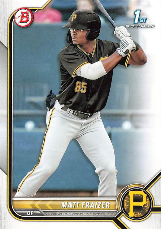 2022 Bowman Prospects 1st Bowman Matt Fraizer FBC BP-91 Pittsburgh Pirates