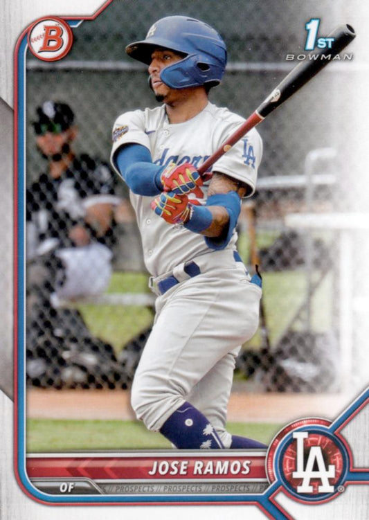 2022 Bowman Prospects 1st Bowman Jose Ramos FBC BP-129 Los Angeles Dodgers