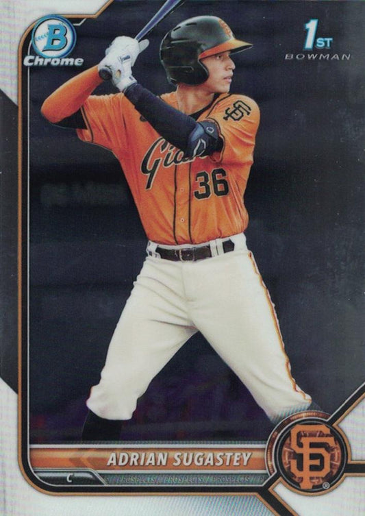2022 Bowman Chrome Prospects 1st Bowman Adrian Sugastey FBC BCP-19 San Francisco Giants