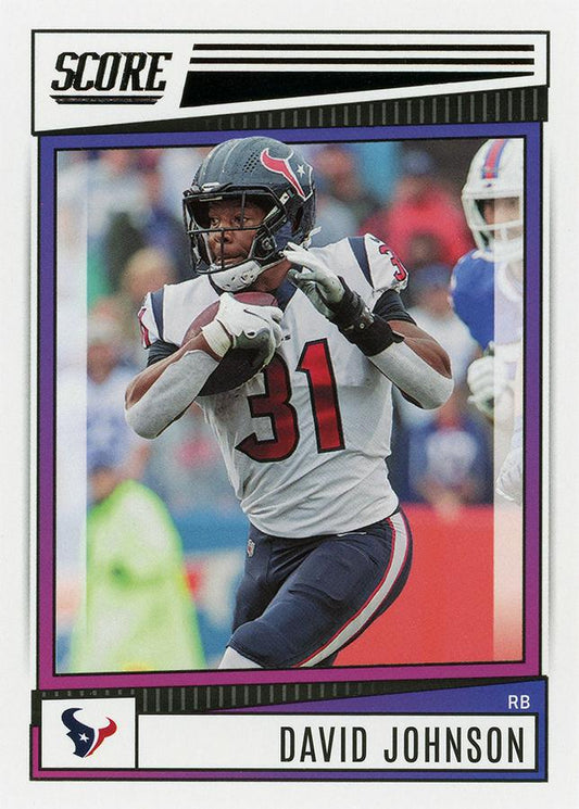 2022 Panini Score Base David Johnson #4 Houston Texans