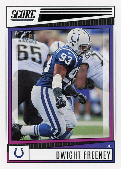 2022 Panini Score Base Dwight Freeney #17 Indianapolis Colts