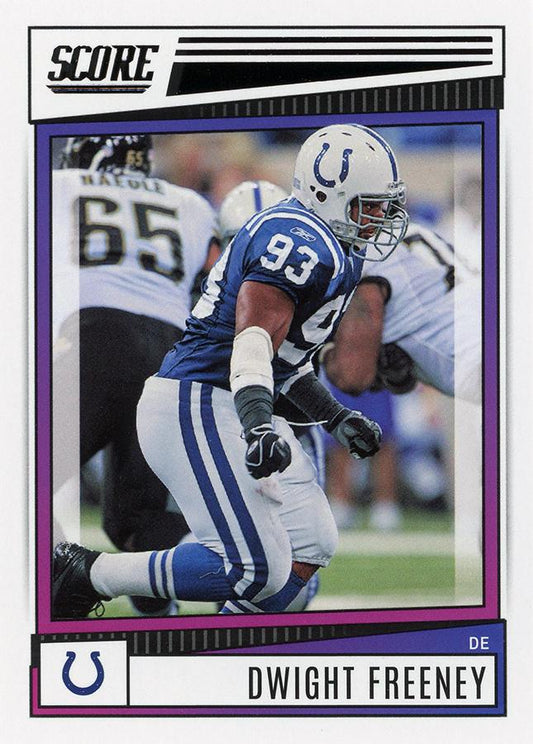 2022 Panini Score Base Dwight Freeney #17 Indianapolis Colts