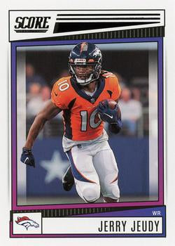 2022 Panini Score Base Jerry Jeudy #75 Denver Broncos