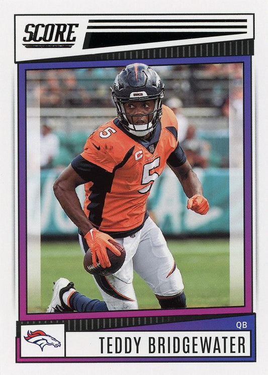2022 Panini Score Base Teddy Bridgewater #78 Denver Broncos