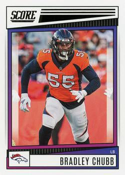 2022 Panini Score Base Bradley Chubb #81 Denver Broncos