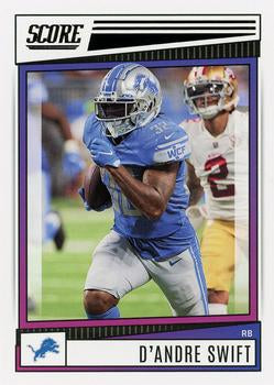 2022 Panini Score Base D'Andre Swift #88 Detroit Lions