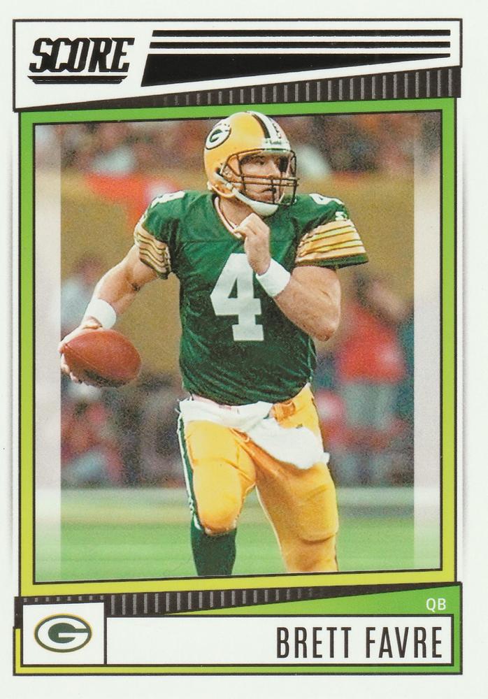 2022 Panini Score Base Brett Favre #101 Green Bay Packers
