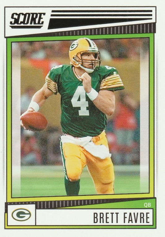 2022 Panini Score Base Brett Favre #101 Green Bay Packers