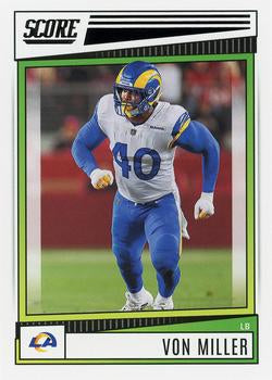 2022 Panini Score Base Von Miller #158 Los Angeles Rams