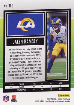 2022 Panini Score Base Jalen Ramsey #159 Los Angeles Rams