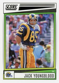 2022 Panini Score Base Jack Youngblood #161 Los Angeles Rams