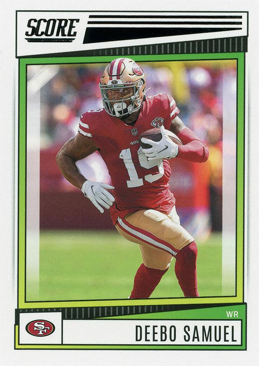 2022 Panini Score Base Deebo Samuel #163 San Francisco 49ers