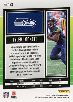 2022 Panini Score Base Tyler Lockett #173 Seattle Seahawks