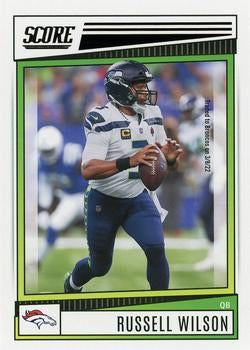 2022 Panini Score Base Russell Wilson #174 Denver Broncos