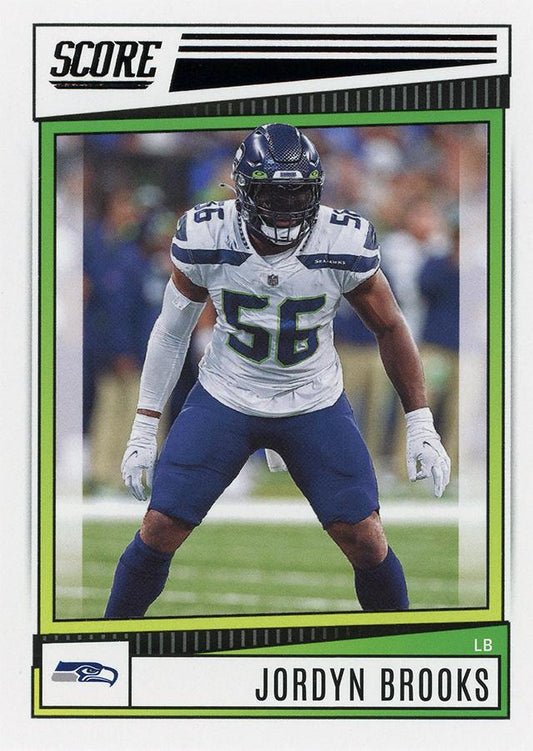 2022 Panini Score Base Jordyn Brooks #178 Seattle Seahawks