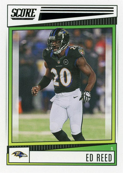2022 Panini Score Base Ed Reed #189 Baltimore Ravens