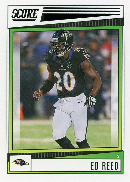 2022 Panini Score Base Ed Reed #189 Baltimore Ravens