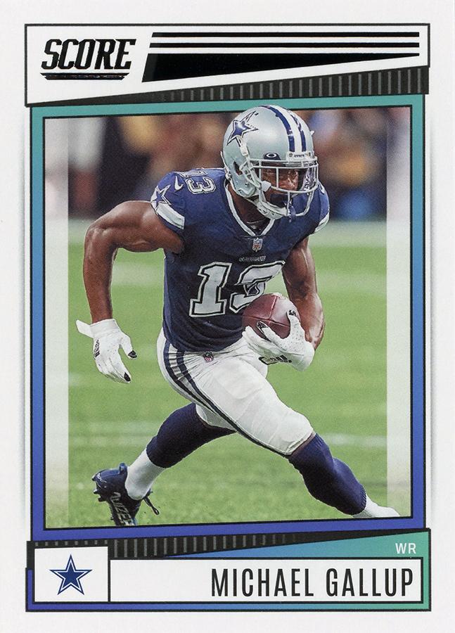 2022 Panini Score Base Michael Gallup #221 Dallas Cowboys