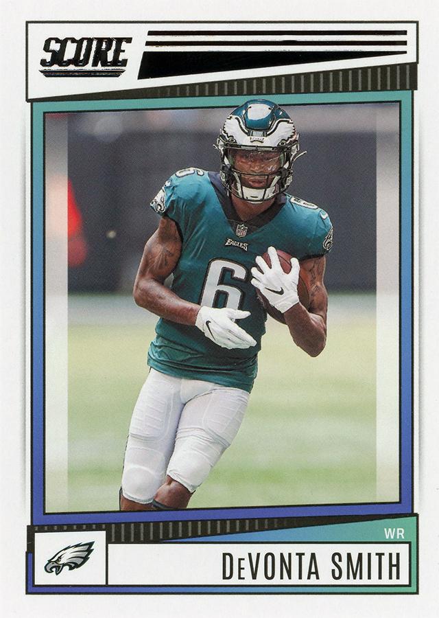 2022 Panini Score Base DeVonta Smith #242 Philadelphia Eagles