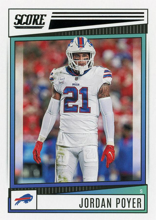 2022 Panini Score Base Jordan Poyer #268 Buffalo Bills