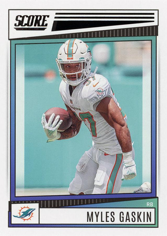2022 Panini Score Base Myles Gaskin #275 Miami Dolphins