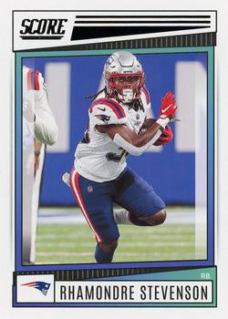 2022 Panini Score Base Rhamondre Stevenson #286 New England Patriots