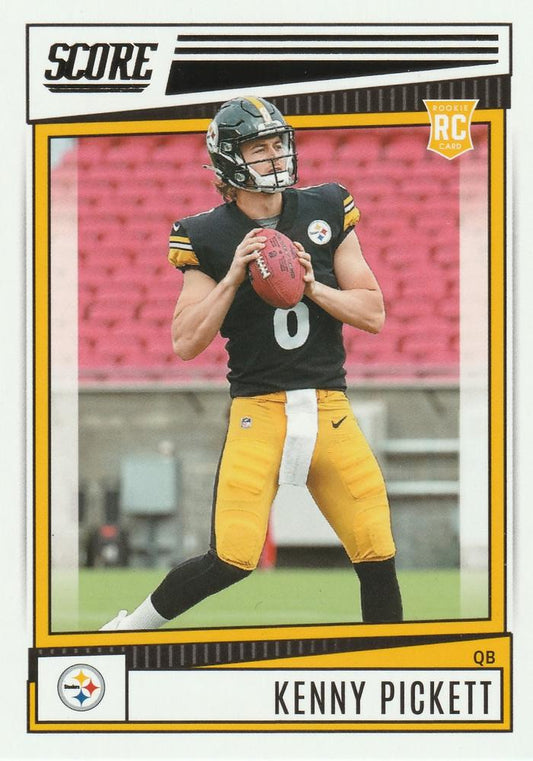 2022 Panini Score Rookies Kenny Pickett RC #301 Pittsburgh Steelers