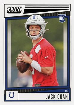 2022 Panini Score Rookies Jack Coan RC #312 Indianapolis Colts