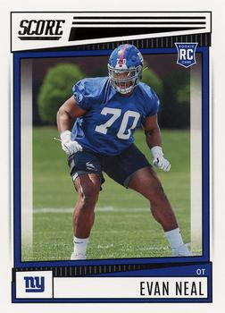 2022 Panini Score Rookies Evan Neal RC #320 New York Giants
