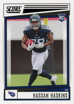 2022 Panini Score Rookies Hassan Haskins RC #327 Tennessee Titans
