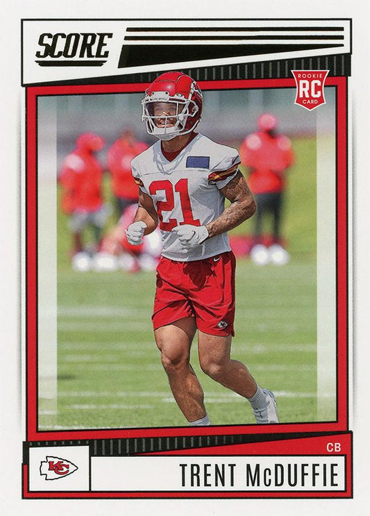 2022 Panini Score Rookies Trent McDuffie RC #328 Kansas City Chiefs