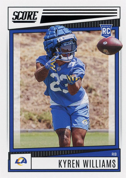 2022 Panini Score Rookies Kyren Williams RC #332 Los Angeles Rams