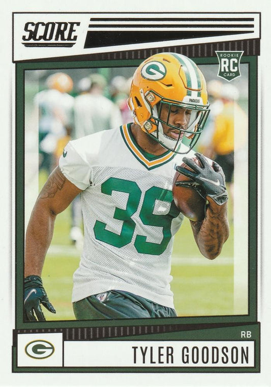 2022 Panini Score Rookies Tyler Goodson RC #343 Green Bay Packers