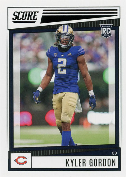 2022 Panini Score Rookies Kyler Gordon RC #349 Chicago Bears