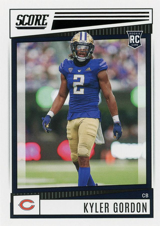 2022 Panini Score Rookies Kyler Gordon RC #349 Chicago Bears