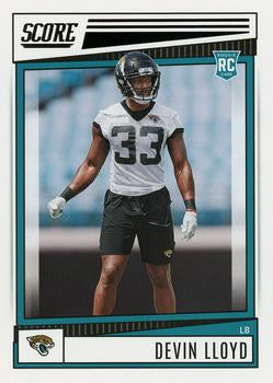 2022 Panini Score Rookies Devin Lloyd RC #350 Jacksonville Jaguars