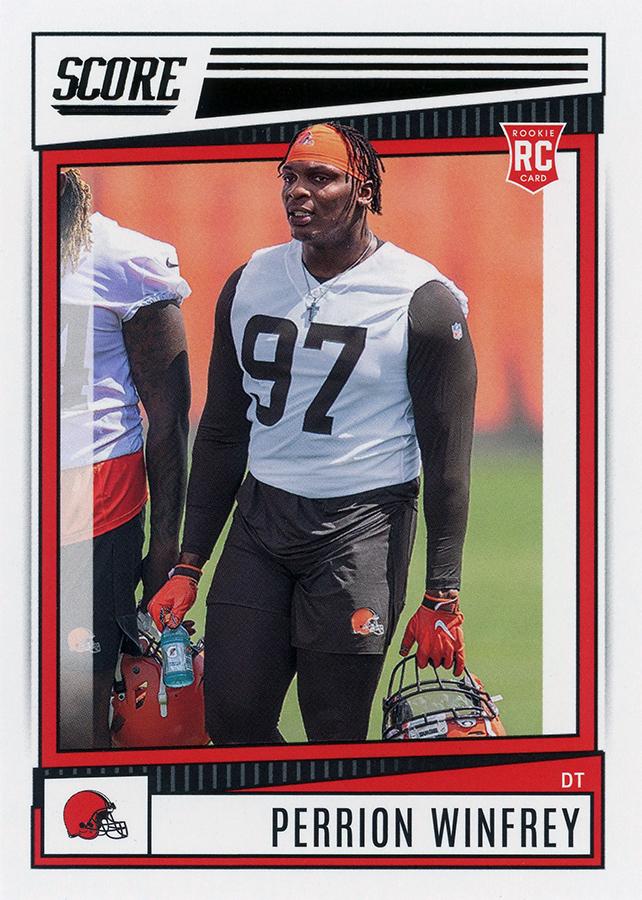 2022 Panini Score Rookies Perrion Winfrey RC #362 Cleveland Browns