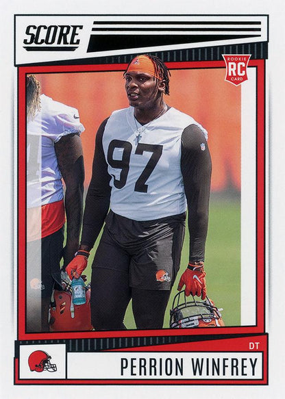 2022 Panini Score Rookies Perrion Winfrey RC #362 Cleveland Browns