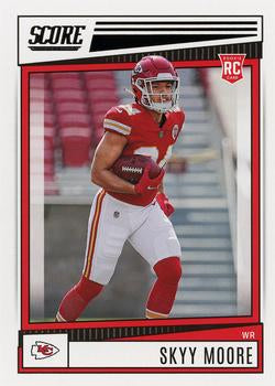 2022 Panini Score Rookies Skyy Moore RC #391 Kansas City Chiefs