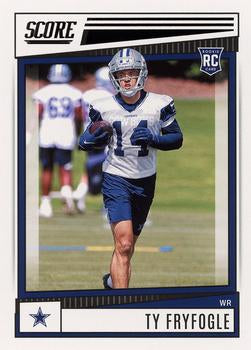 2022 Panini Score Rookies Ty Fryfogle RC #396 Dallas Cowboys