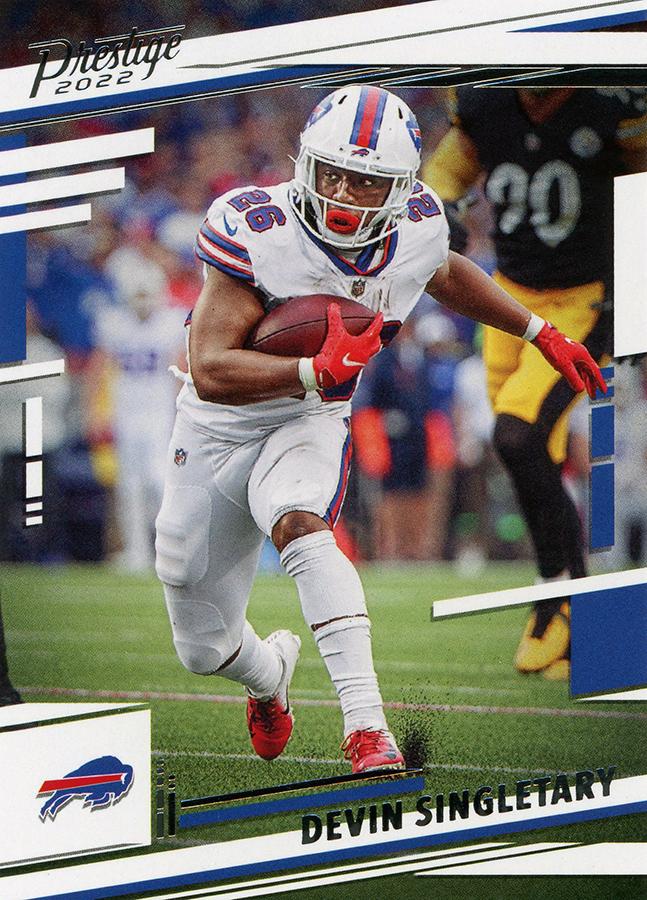 2022 Panini Prestige Base Devin Singletary #30 Buffalo Bills